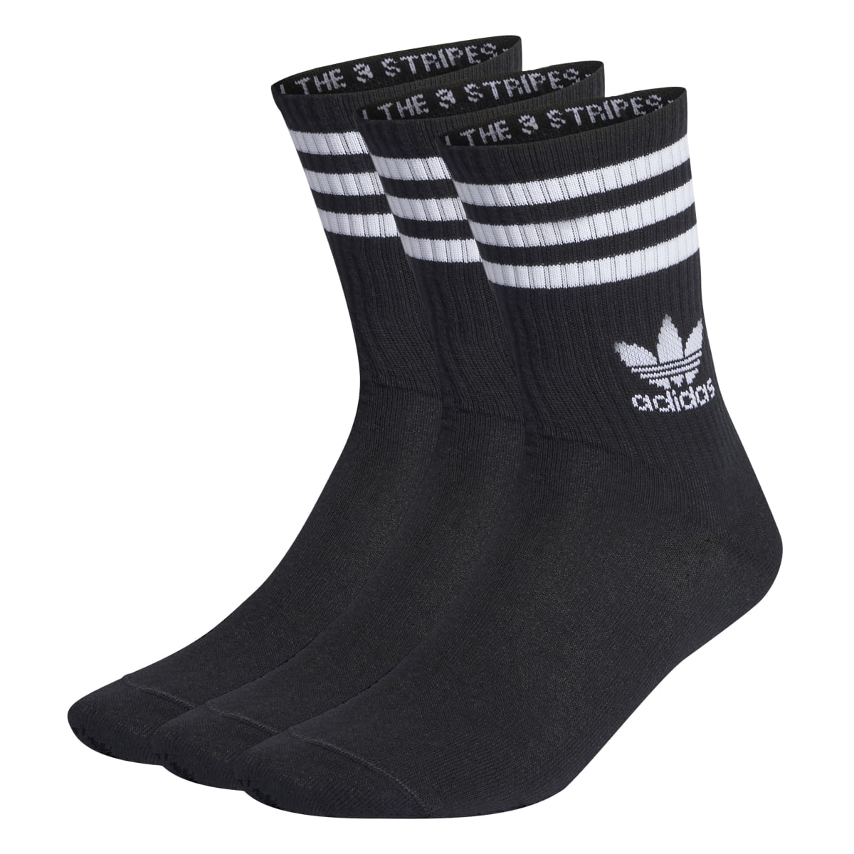 adidas Mid Cut Crew 3 Pack Men s Women s Socks