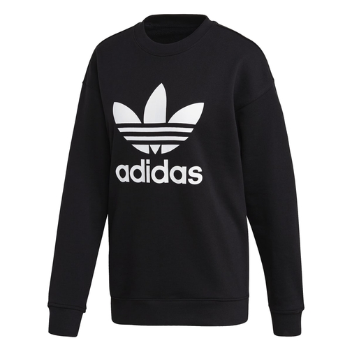 Black and white adidas sweatshirt womens sale